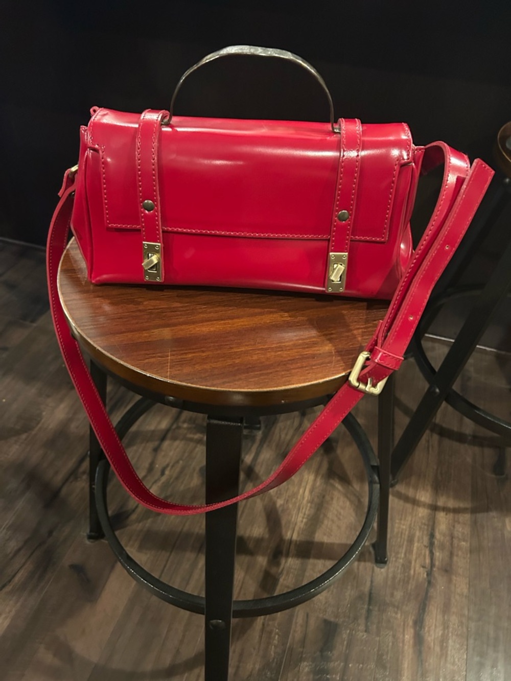 Cecile Jeanne Paris Leather Crossbody Satchel Bag - Classic Handbag